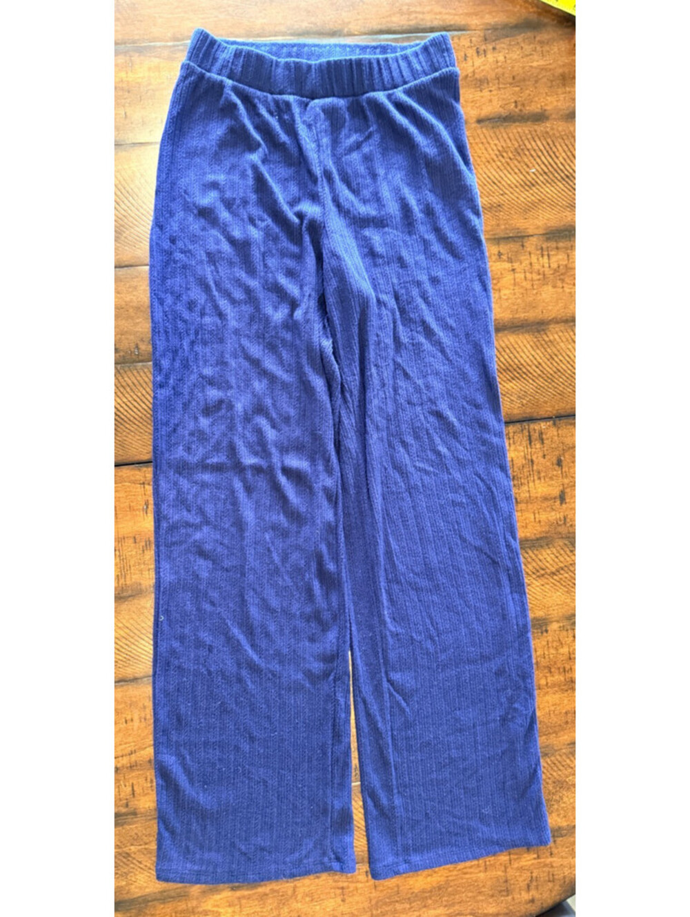 GapBody Women's  Lounge Pants Pointelle Navy Uniform, Blue - Size XS
